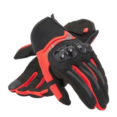 Dainese MIG 3 AIR-TEX letní rukavice černé/červené vel.XL
